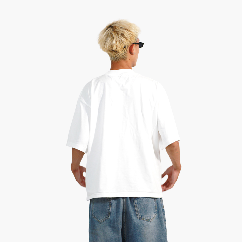 เสื้อยืดพร้อมสกรีน น่าน รูปคนใส่เสื้อจริง รุ่น SAVAGE BOXY
