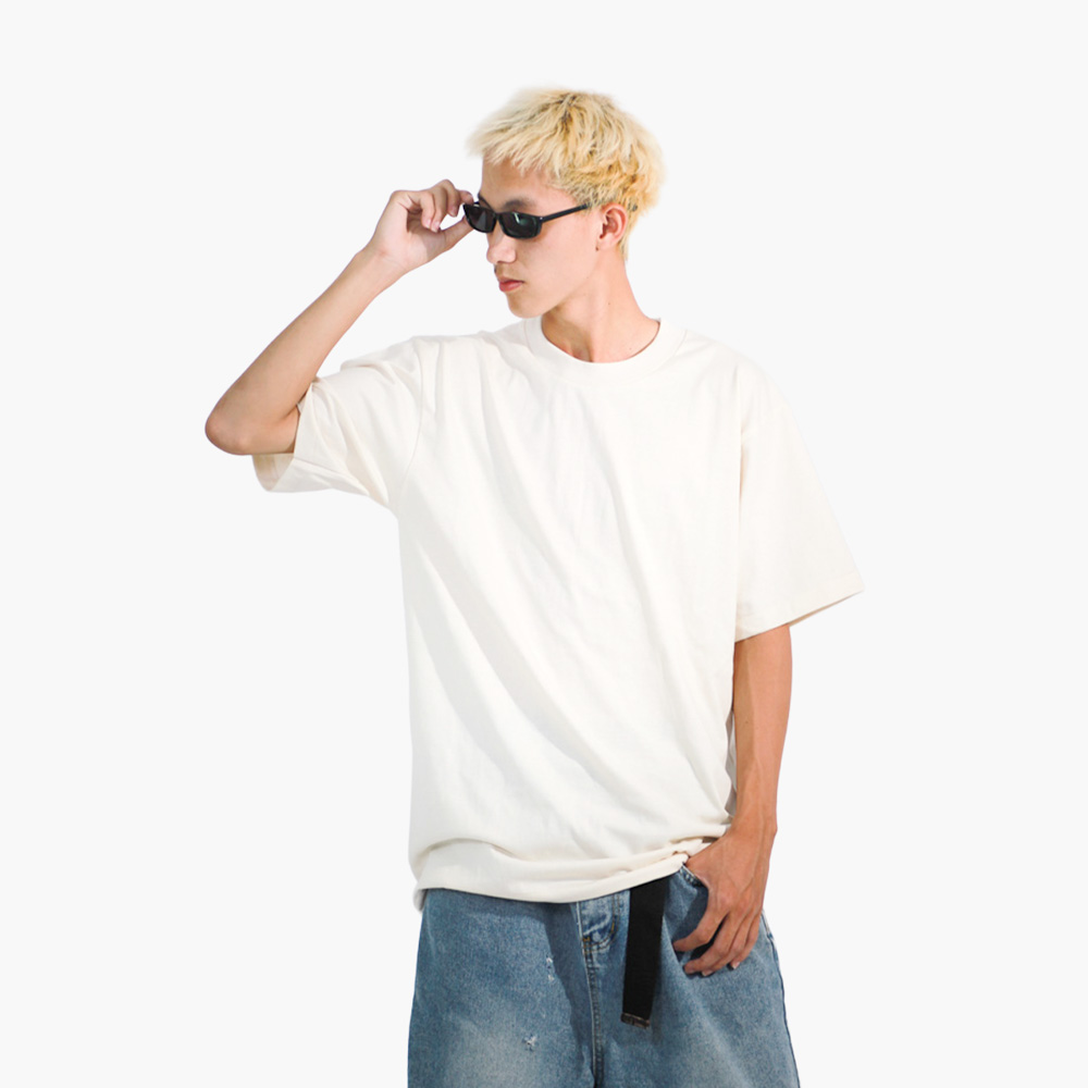 รับสกรีนเสื้อ สตูล รูปคนใส่เสื้อจริง รุ่น SAVAGE OVERSIZE
