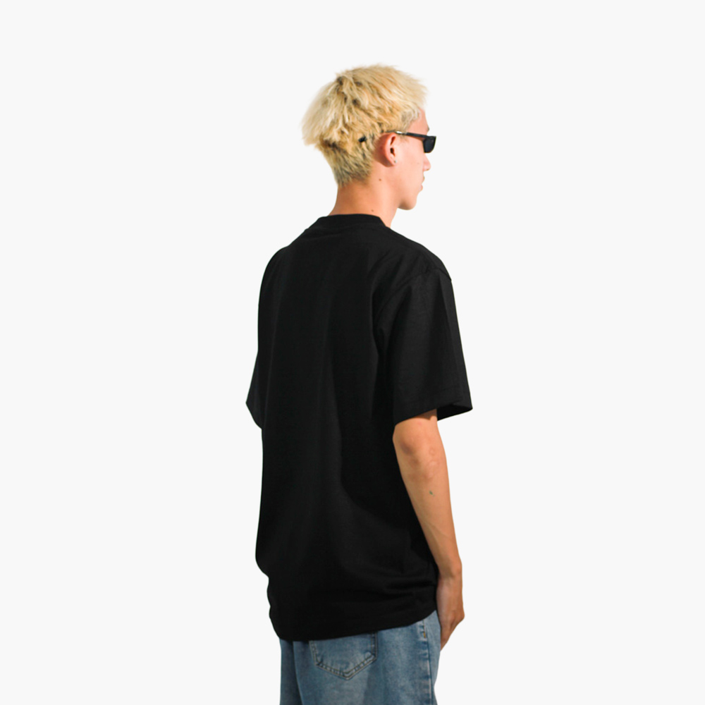 รับสกรีนเสื้อ สระแก้ว รูปคนใส่เสื้อจริง รุ่น SAVAGE OVERSIZE